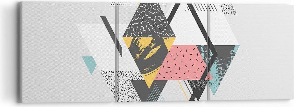 Bild auf Leinwand - Leinwandbild - Abstraktion modern - 90x30cm - Wand Bild - Wanddeko - Wandbilder - Leinwanddruck - Bilder - Kunstdruck - Wanddek...