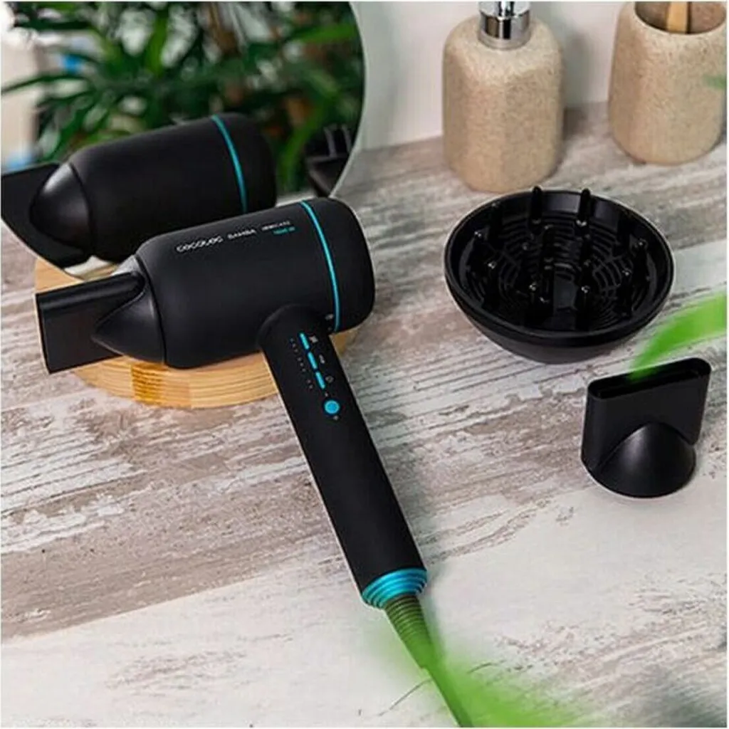 Sèche-cheveux moteur numérique puissant Cecotec Bamba 1800W avec ions