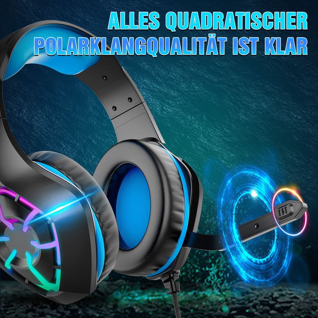 7MAGIC Gaming-Headset für PS4, PS5 PC, Xbox One, iPod, Produktbild 5
