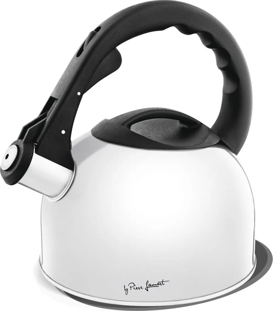 Lamart LT7047 Lumier 2L Bianco - Bollitore a Fischio in Acciaio Inox