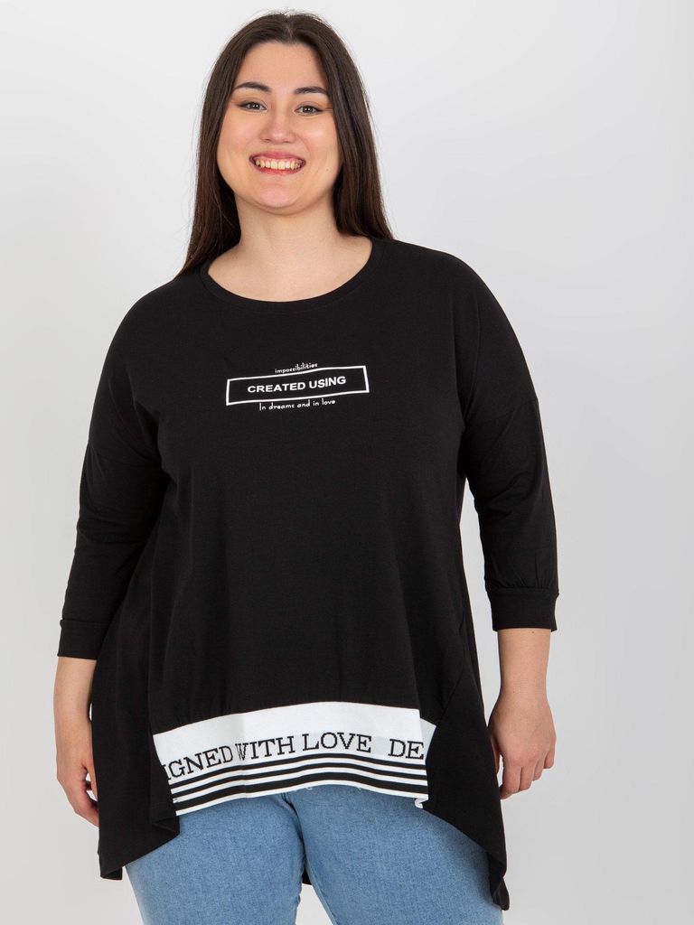 Relevance Langes Sweatshirt für Damen Adèle schwarz One size