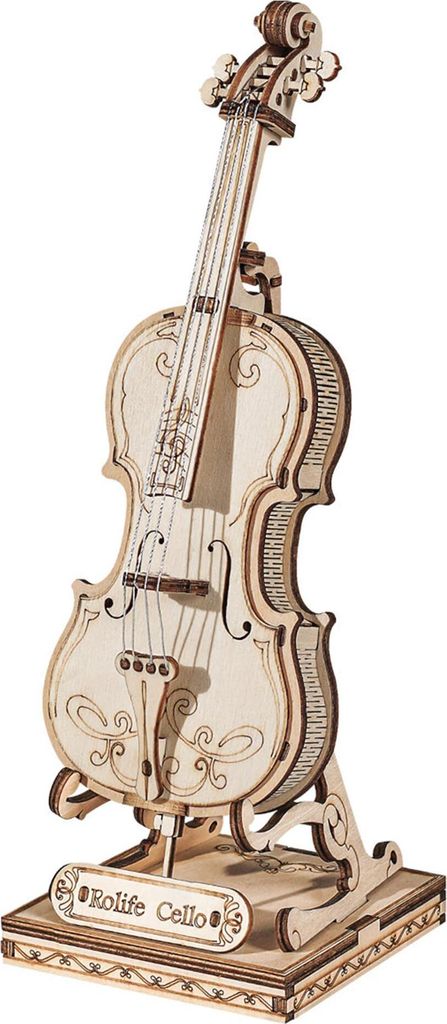 RoboTime 3D Holzpuzzle Violoncello Produktbild 