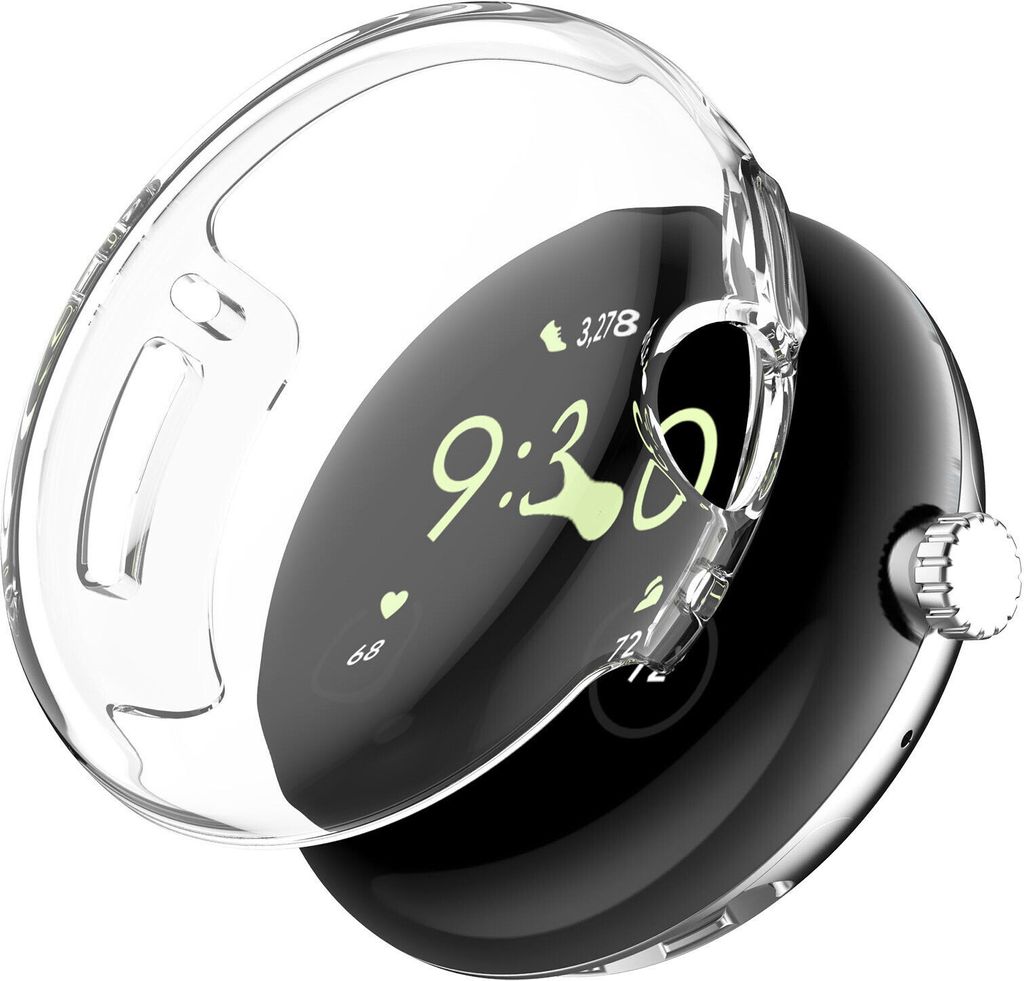 Strap-it TPU-Schutzhülle – passend für Google Pixel Watch 1/2 – stoßdämpfende Hülle für Pixel Watch
