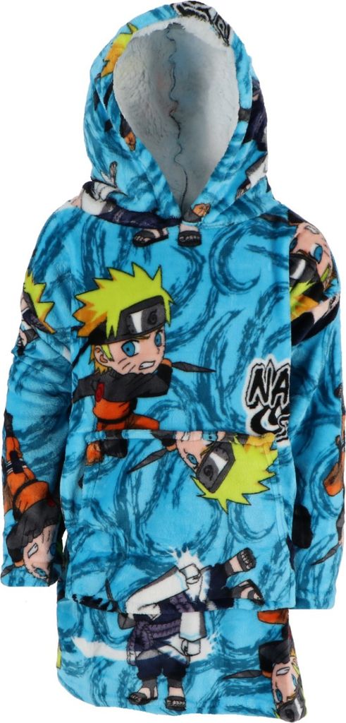 Naruto Hoodie Fleecedecke Blau, 7 - 14 Jahre