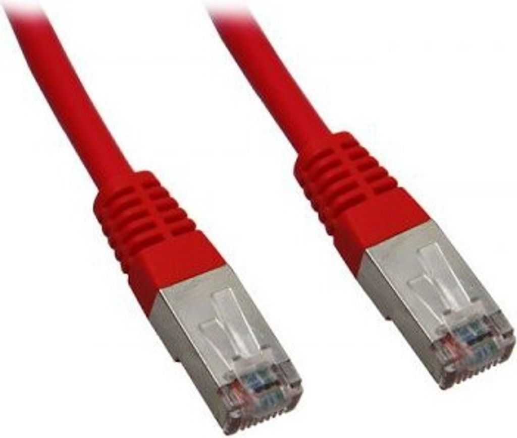 CAT 5e Netzwerkkabel, F/UTP, rot, 7.5m
