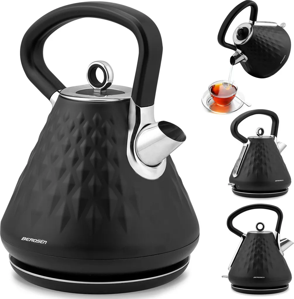 Bollitore Elettrico Berdsen BD-700 1,7L Nero Opaco | Offerta Shop Online