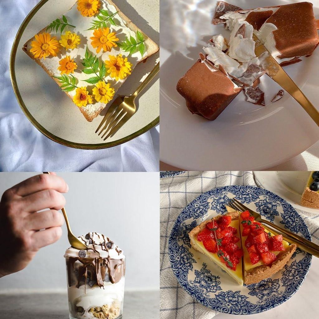 Goldbesteckset für 6 Personen - 24-teilig, Poliert und Modernes Design, Ideal für Feste und Hochzeiten