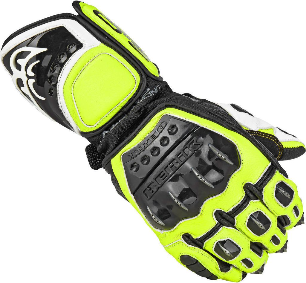 Berik MIsano Motorradhandschuhe, schwarz/gelb, S