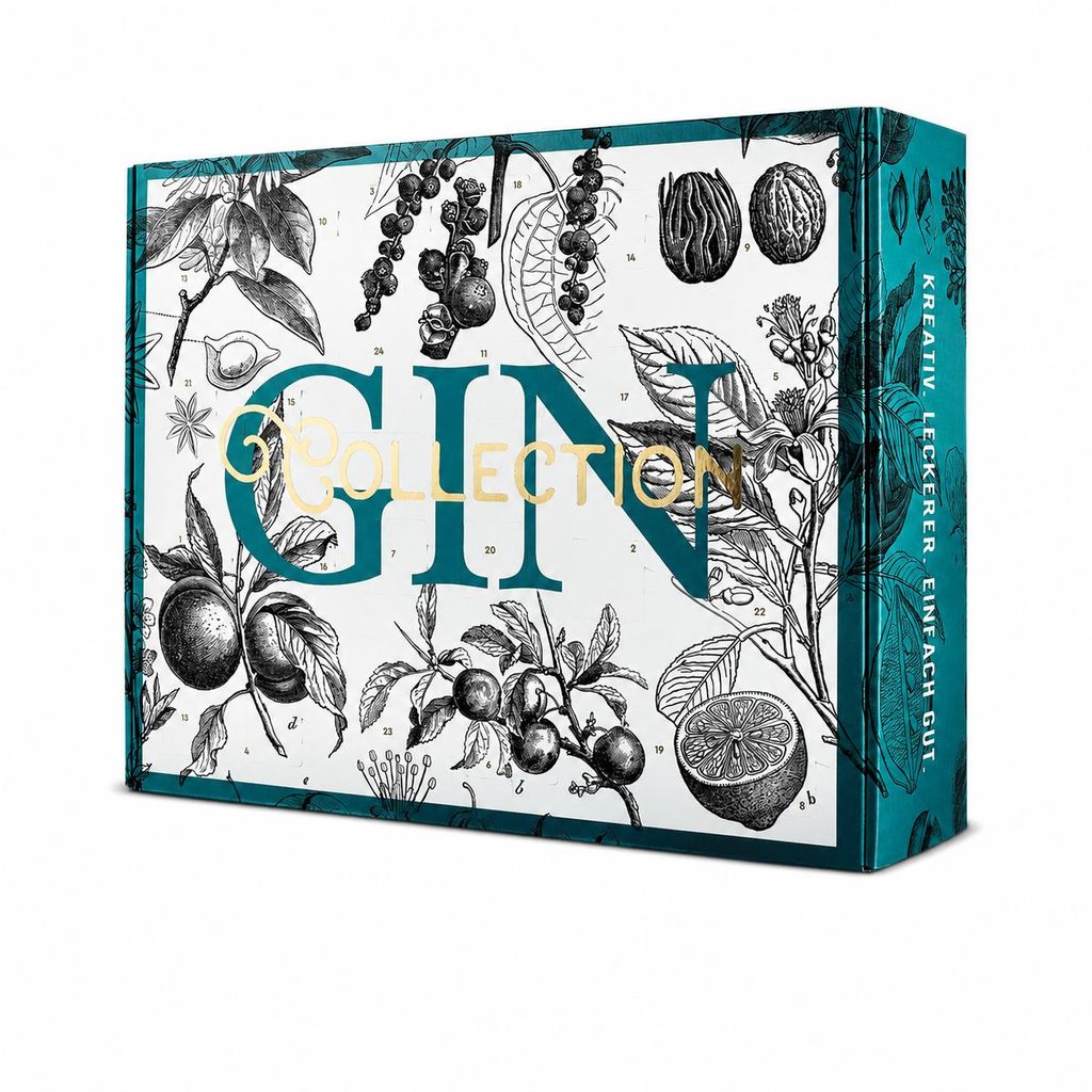 Wajos Gin Collection calendario adviento 2026, 24 x 0,04 l, Imagen del producto  Imagen generada por IA