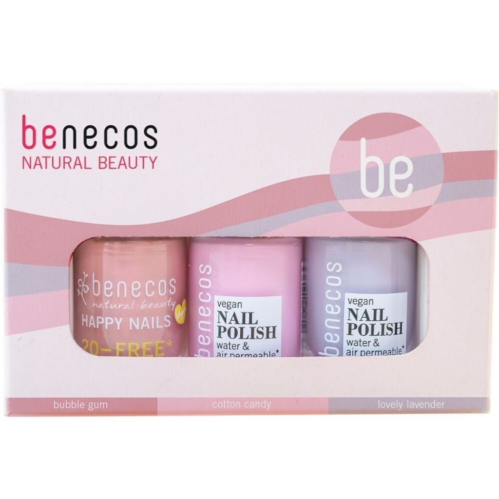 benecos Natural Beauty Nail Polish Vorteilset Pretty in Pastel 3er Set Bio