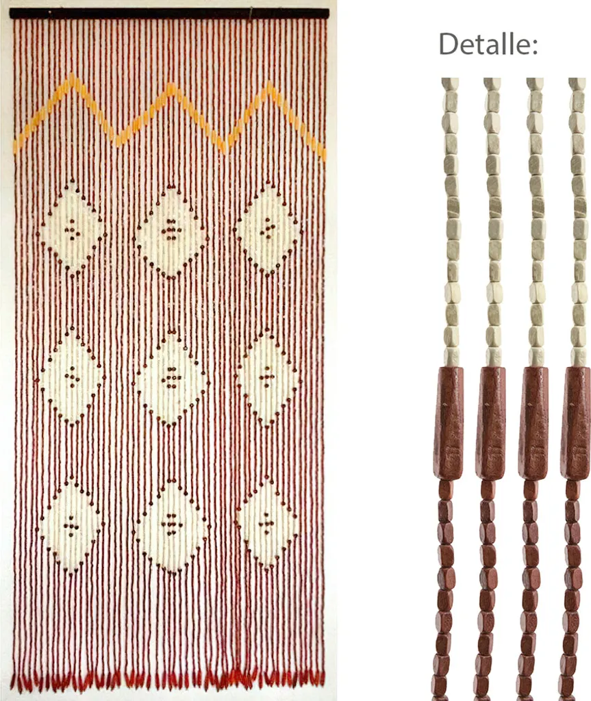 Rideau lanières bambou 56 bandes - Séparateur de porte 90x200 naturel