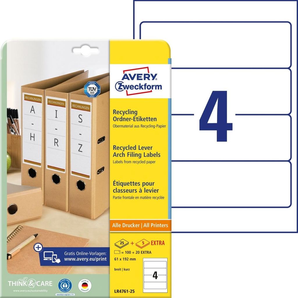 Univerzálne etikety 192x61 biela Obrázok produktu 
