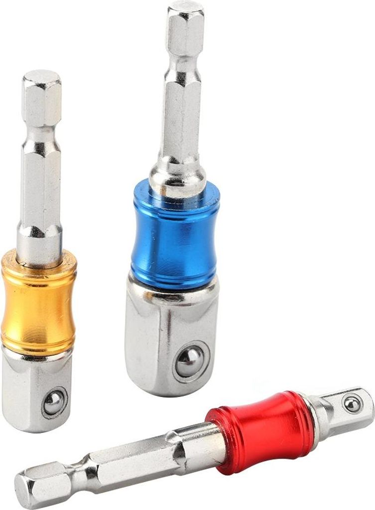 3 Teile/satz Hex Bohrer Bit Sockel Adapter Antrieb Elektrische Schlagschrauber 1/4in 3/8in 1/2inTyp A