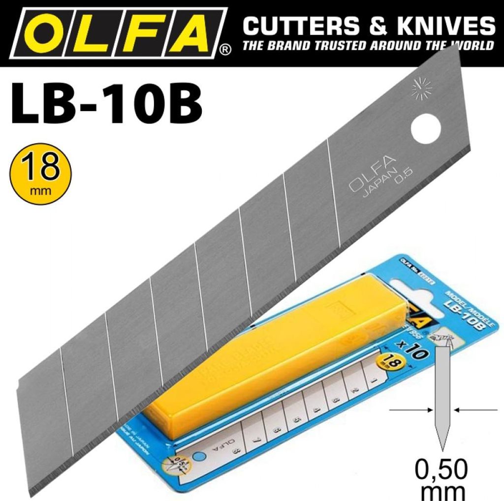 Lop Lame Olfà Lb 10 Cutter 18mm Conditionnement étui 10 Image du produit 