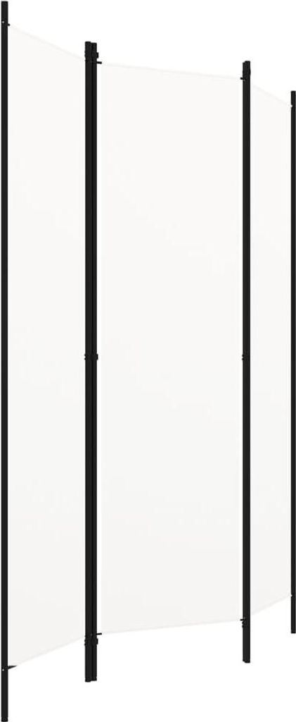 vidaXL 3-dielna priečka do izby biela 150x180 cm Obrázok produktu 
