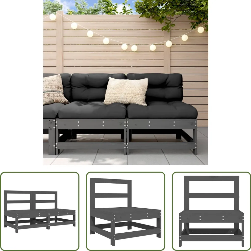 Divano Giardino 2 Posti Grigio Pino Massiccio - Offerta The Living Store