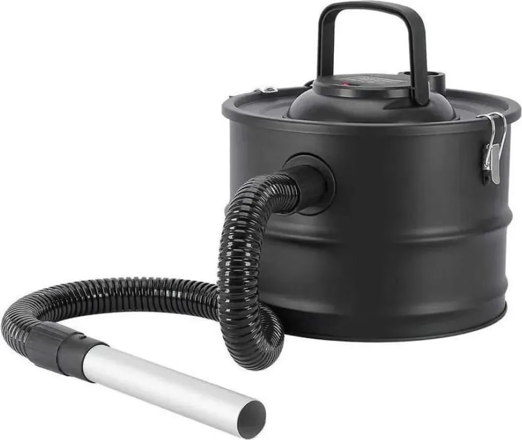 Aspirateur à cendres puissant 800W avec cuve 15l en métal coloris gris