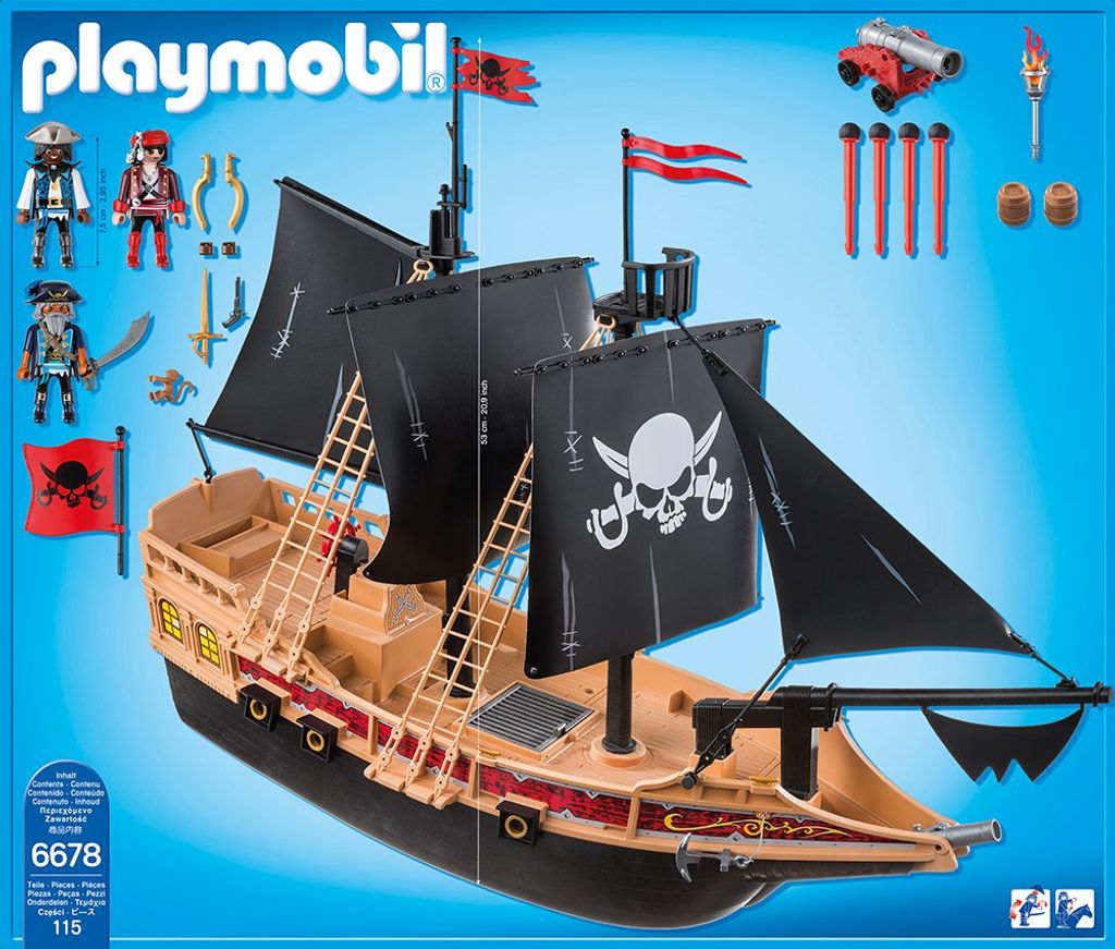 Playmobil Piraten Kampfschiff 6678 Neu/Ovp Schiff Segelschiff 