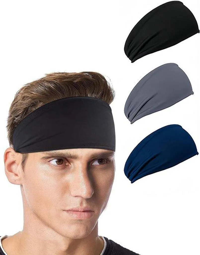 Bandeaux de sport anti-transpiration fini la sueur dans les yeux lot de 3