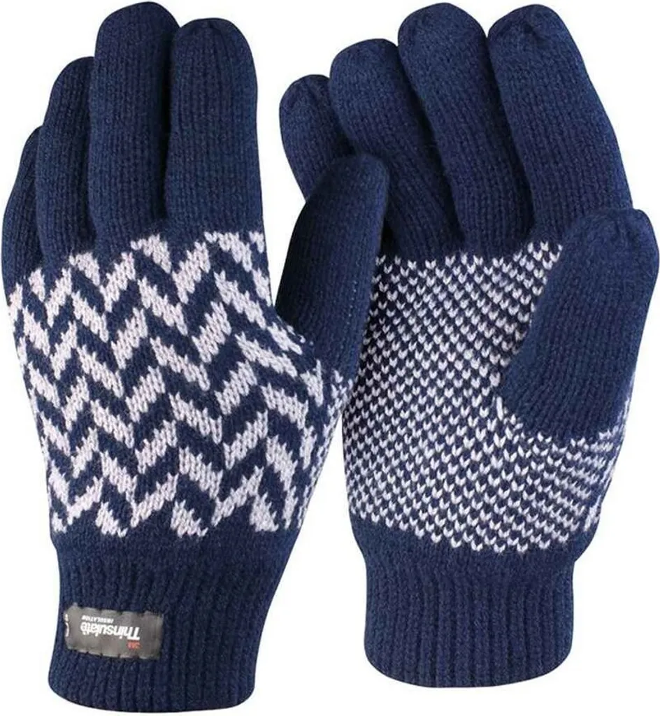 Result PC6308 Guanti Unisex Thinsulate L-XL Grigio/Navy