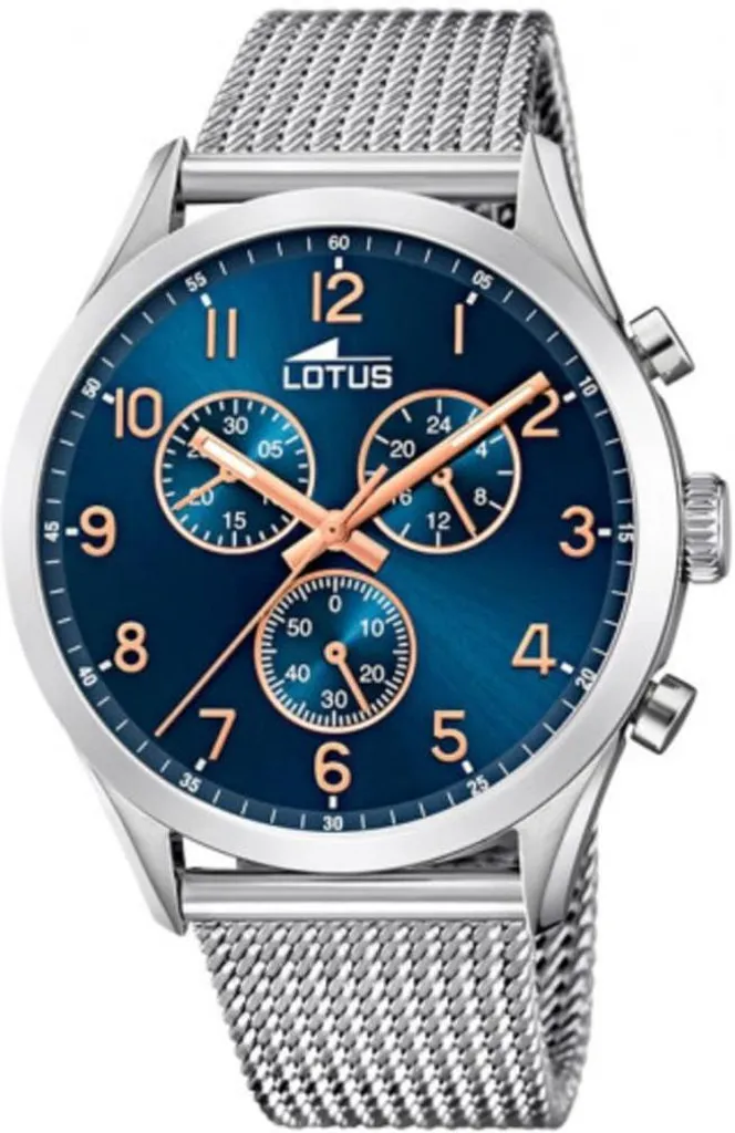 Regalo Uomo: Orologio Cronografo Lotus 18637/3 Acciaio e Blu Elegante