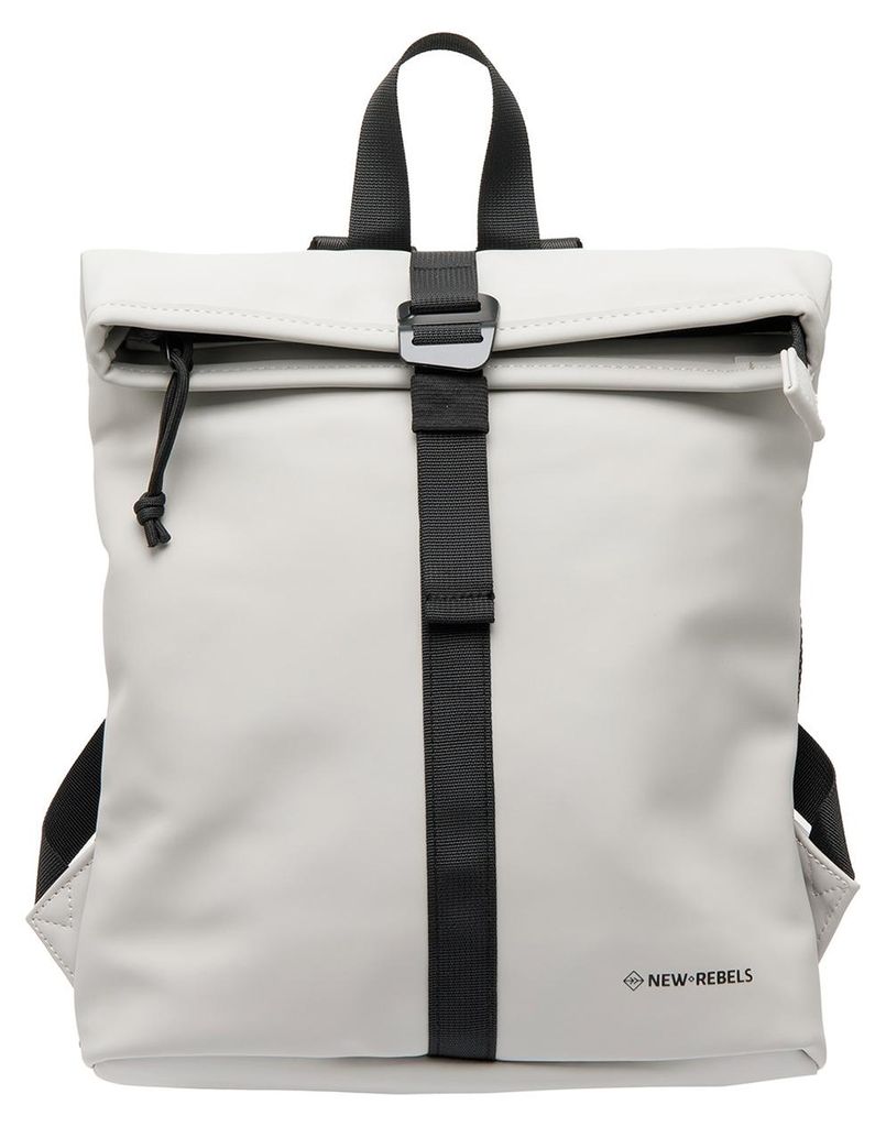 New Rebels Mart Roll Up Rolltop City Rucksack Los Angeles wasserabweisend grau