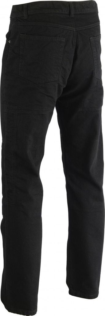 Motorradjeans Motorradhose Futter aus Aramidfasern Jeans inkl. Protektoren schwarz, Jeansgröße:W42 / L34