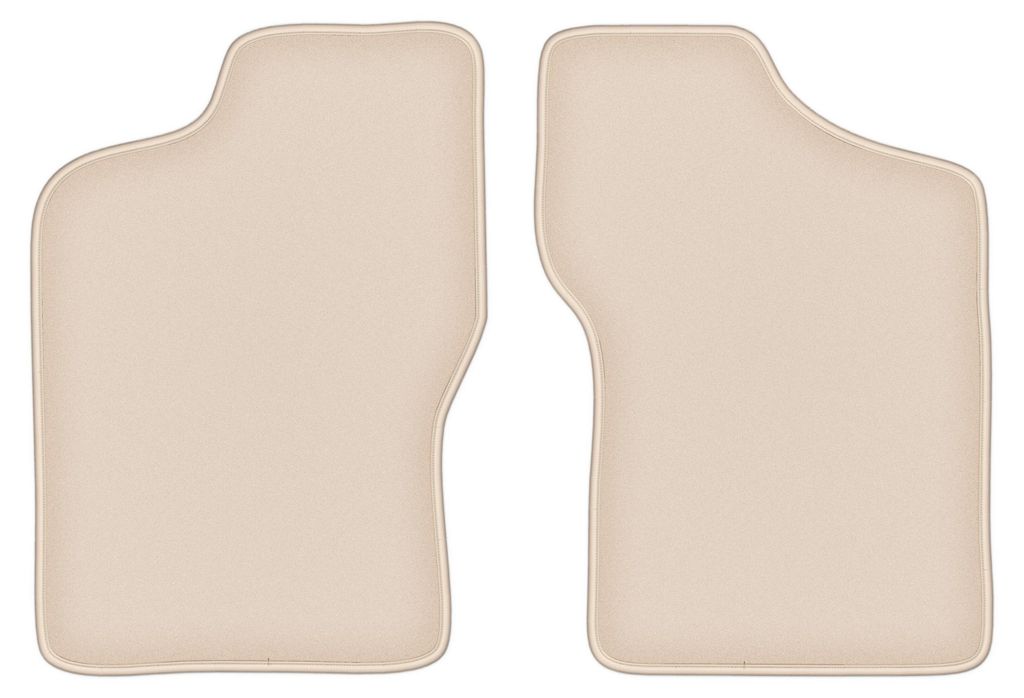 DURBAN Beige Velours-Fußmatten vorne für Fiat Cinquecento Schrägheck (1991-1998)