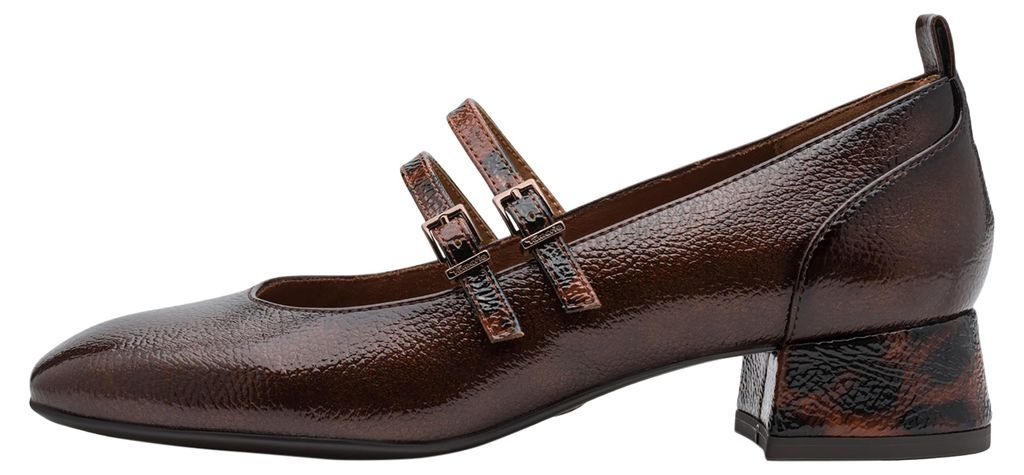 Scarpe con tacco alto, strisce e cinturini Immagine del prodotto 