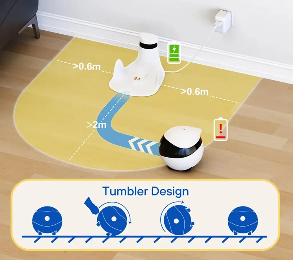Caméra Robotisée Mobile Enabot EBO SE pour Surveillance Maison Connectée