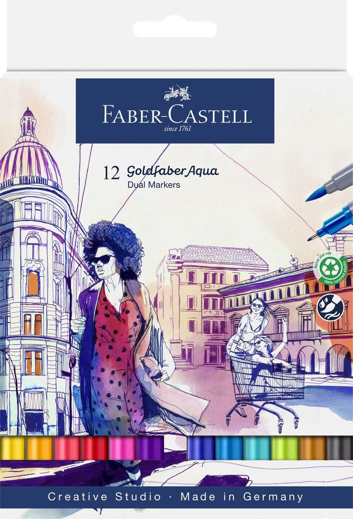 Faber-Castell 164612, 12 Stück(e), Mehrfarbig, Feine Produktbild 