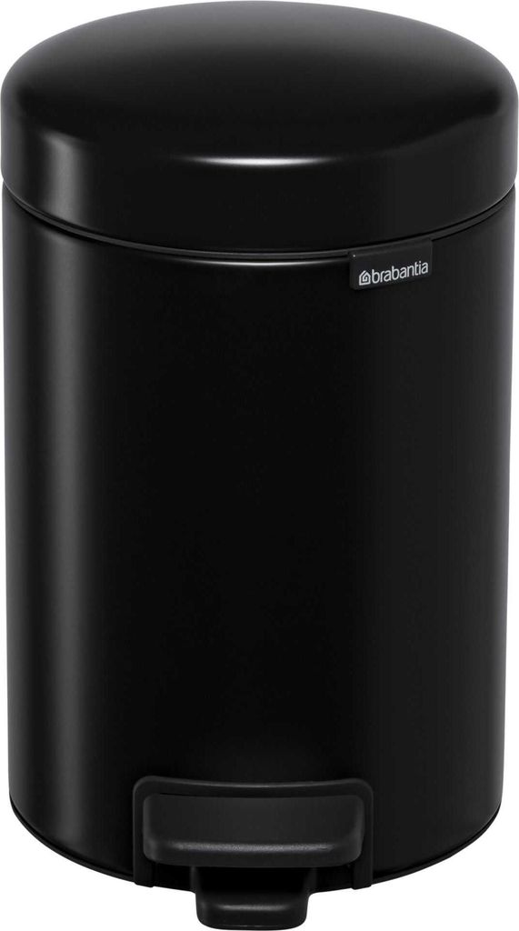 Brabantia Treteimer Newicon 3,0 L schwarz matt Produktbild 