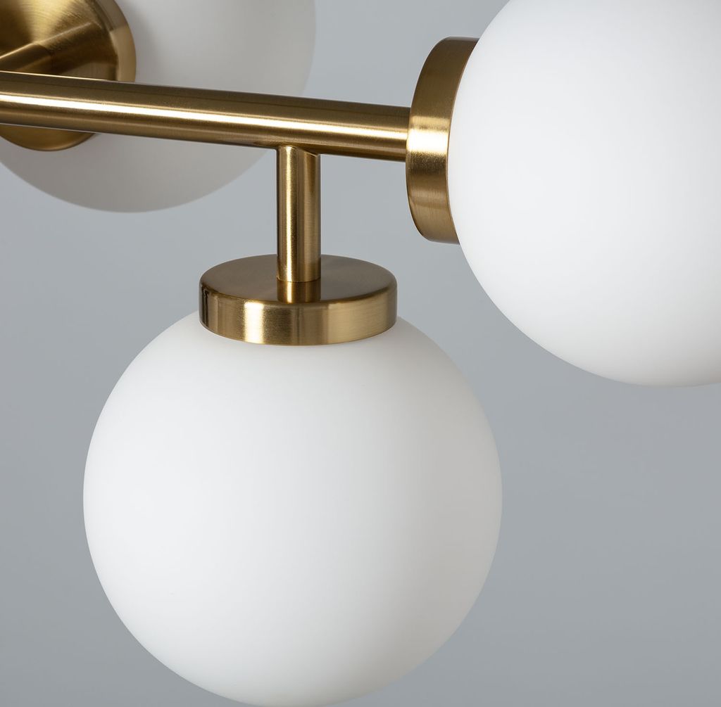 Pendelleuchte Metall und Glas Lautrec Gold Produktbild 5