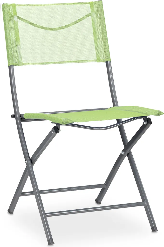 Chaise de jardin pliante Relaxdays robuste et compacte coloris vert x2 - 10