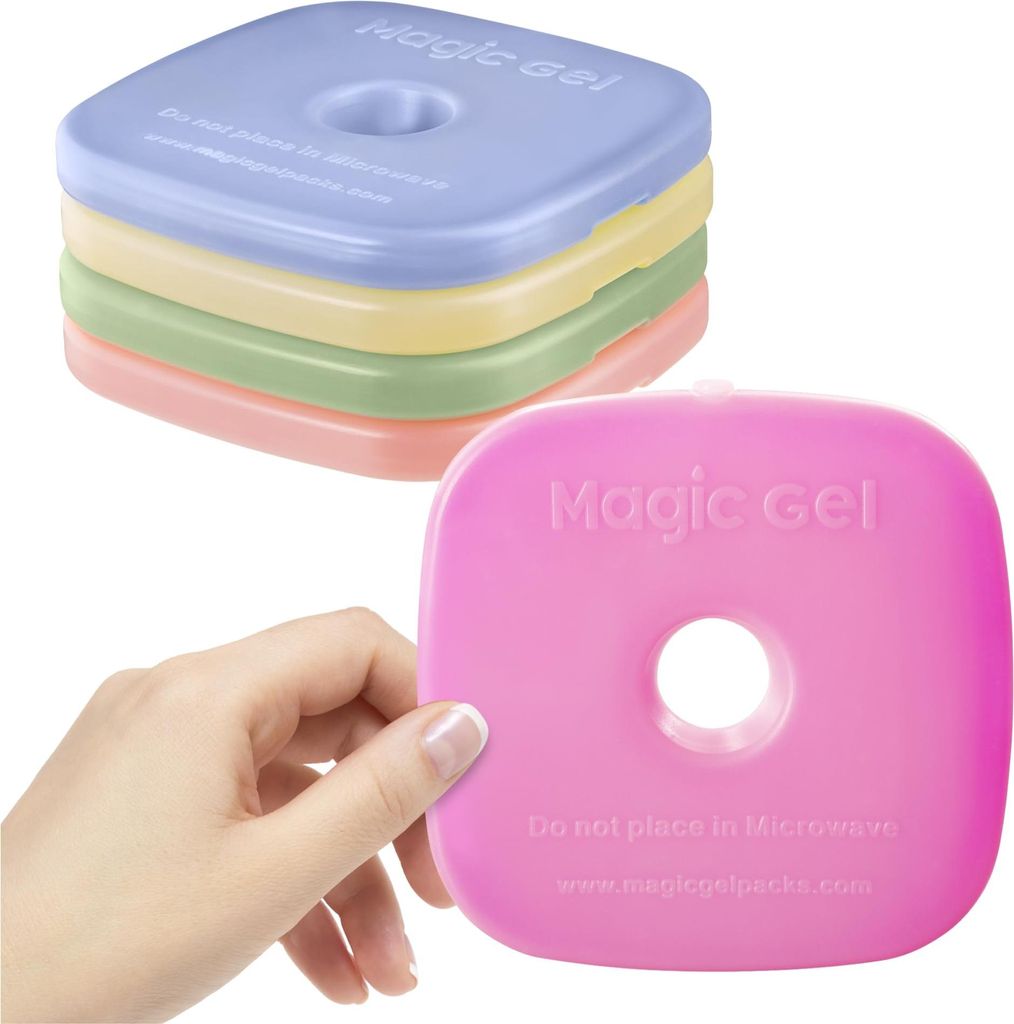 Magic Gel 5er Set Kühlakku - 5 Kühlakkus für die Kühltasche - Kühlbox Akku Set groß - Ice Pack Set - Kühlelemente für Kühltasche