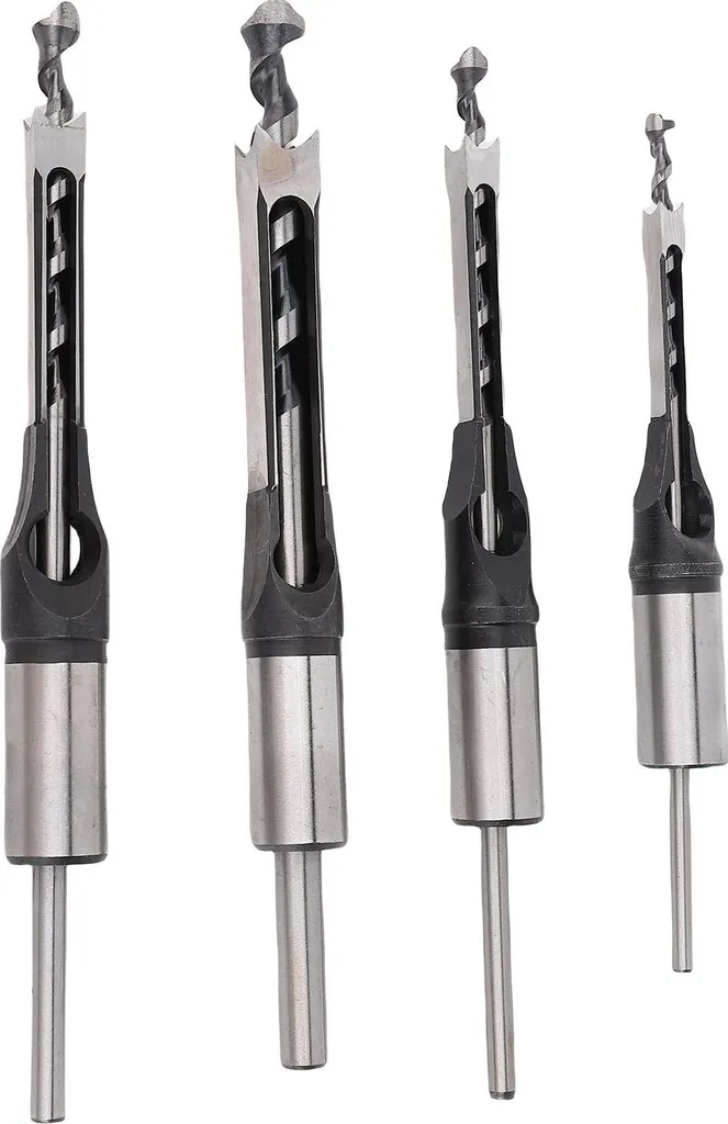 Foret Carré Anti-Éclats pour Assemblages Bois Parfaits - Kit de 4 PCS - 10