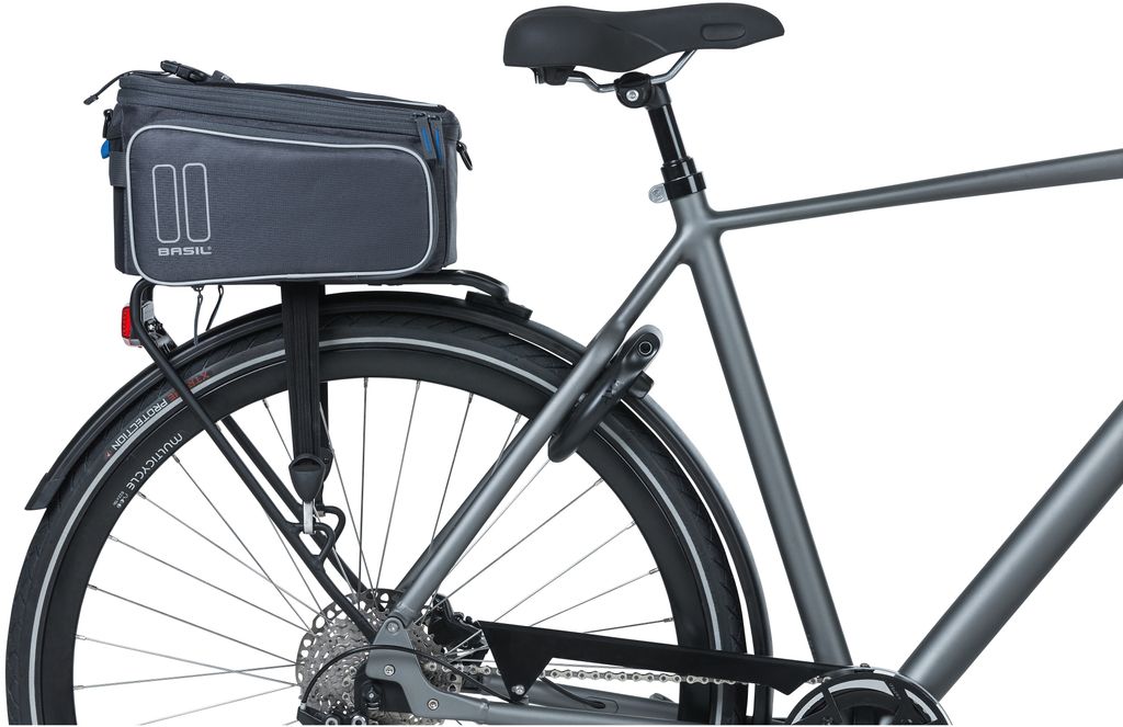 Basil Sport Design, Hinten, Fahrradtasche, Polyester, Grau, Produktbild 