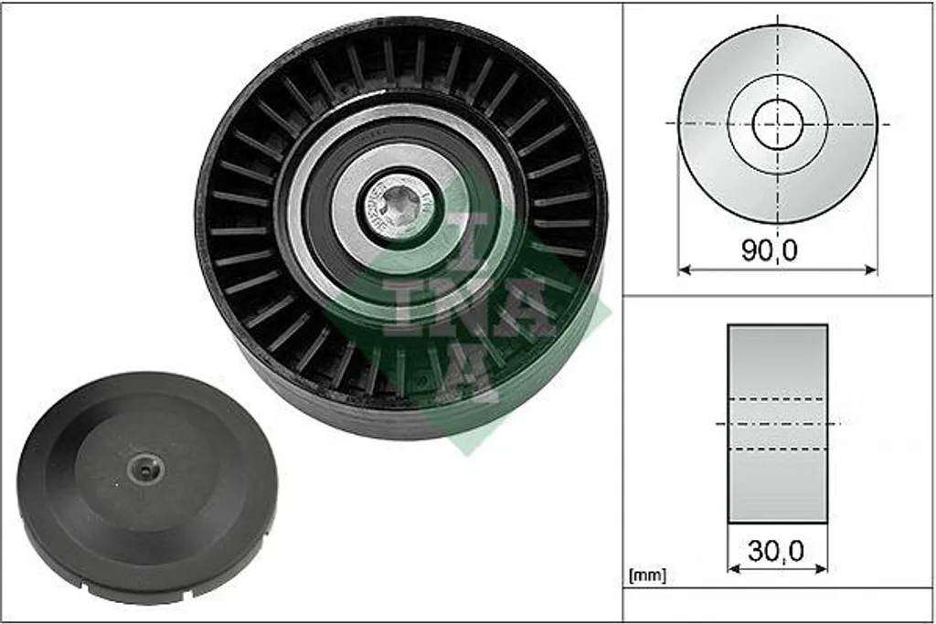 Rouleau INA 11287557851 pour Réparation Système Accessoire BMW E91 E92