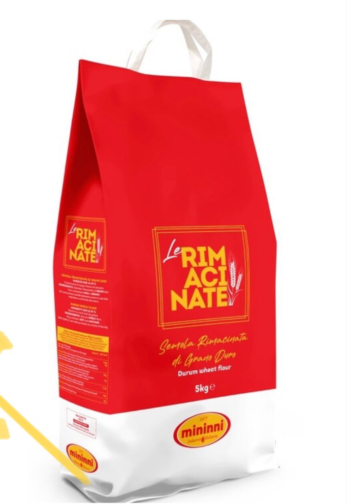 Semola Rimacinata Grano Duro Mehl 5kg - Mininni Produktbild 