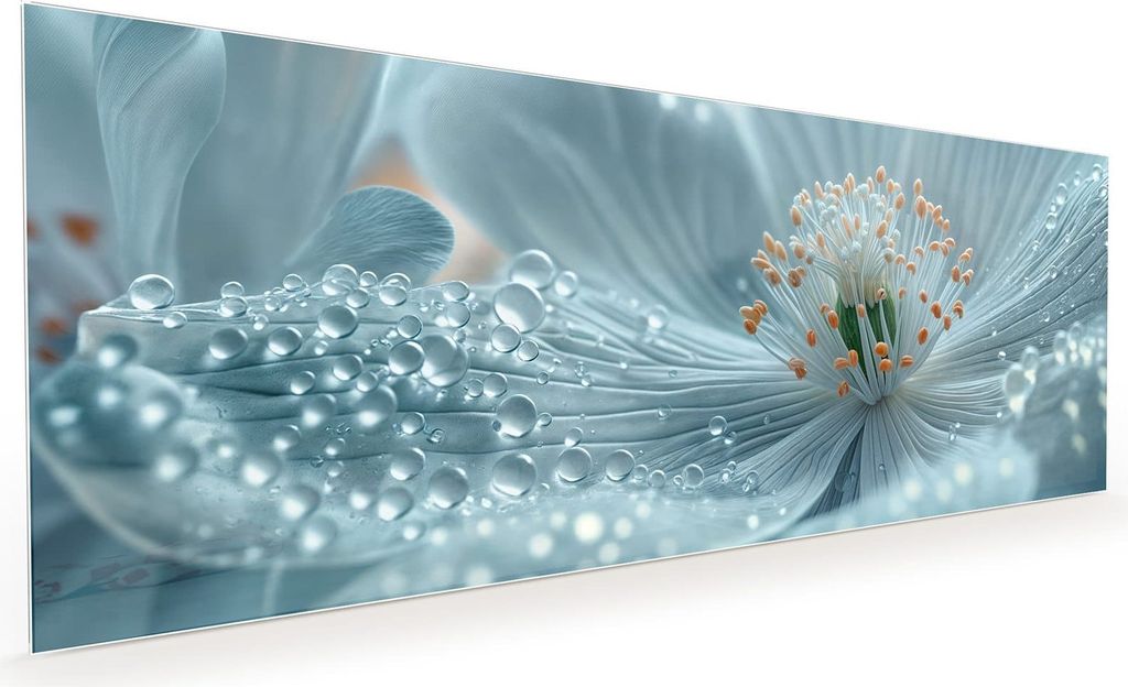 Küchenrückwand Spritzschutz Glas mit Motiv Blumenpracht 40 x 40 cm