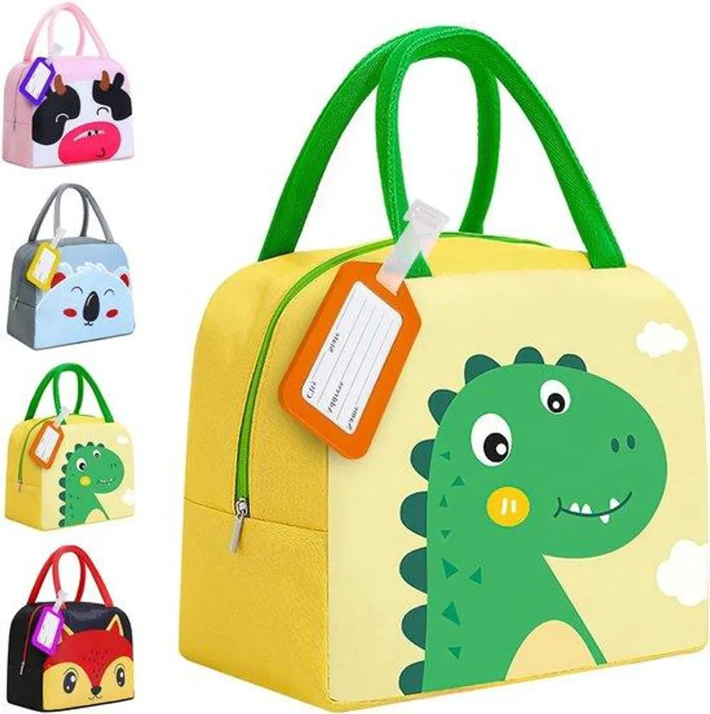 Sac Isotherme Enfant Motif Chat - Mini Lunch Bag pour Déjeuner École