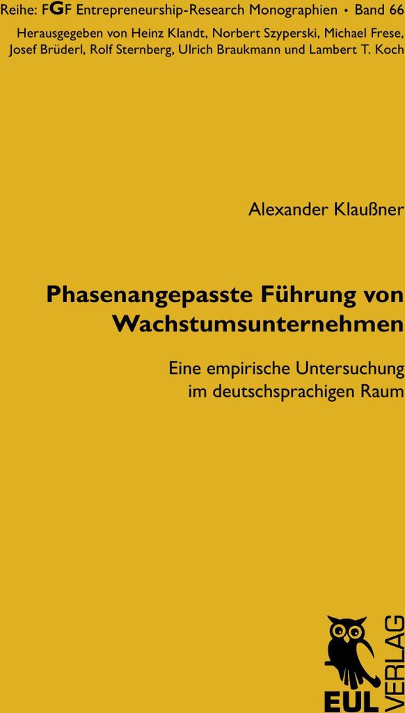 Phasenangepasste Führung von Wachstumsunternehmen