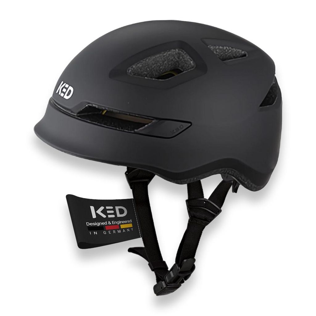 KED Pop II Lite Kinder Fahrradhelm Mit Ultraleichtem Design & Sicherem K-FIT System, Bequem Kinderhelm Farbe: Pop II Lite Black Matt Größe: 48-52...