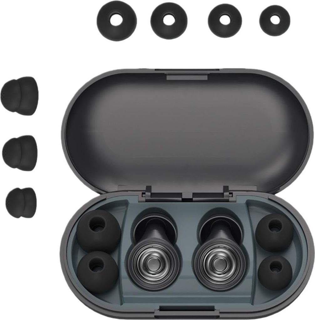 INF Super Geräuschreduzierung Schlaf Ohrstöpsel, Silikon, Mehrweg, 1 Set Schwarz