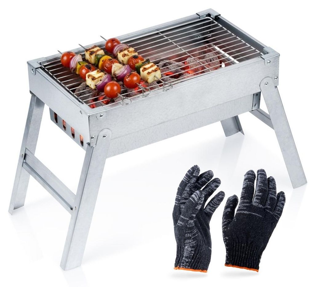 Vilde | Barbecue da campeggio in acciaio inox pieghevole - Immagine del prodotto 