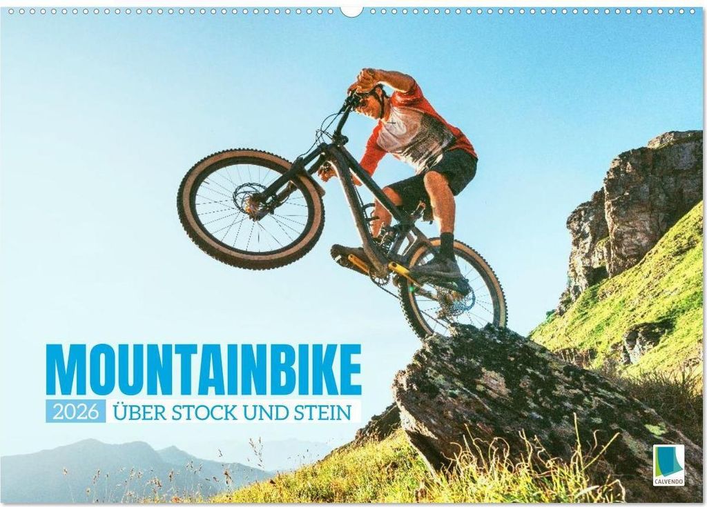 Mountainbike: Über Stock und Stein (Wandkalender 2026 DIN A2 quer), CALVENDO Monatskalender