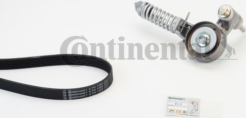 Continental ContiTech 6PK1390K2 Keilrippenriemensatz für OPEL Mokka / Mokka X (J13) Adam (M13) für CHEVROLET AVEO Schrägheck (T300) für VAUXHALL