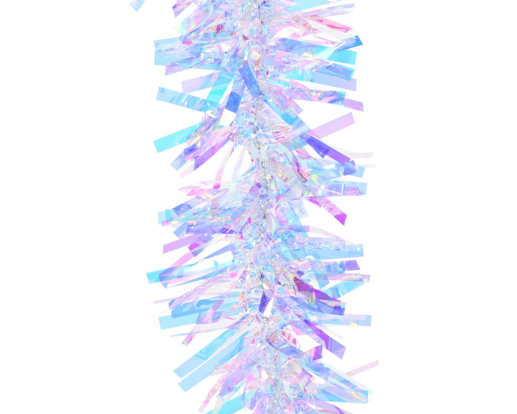 Festliche Lametta-Girlande für Weihnachts- und Silvesterdeko