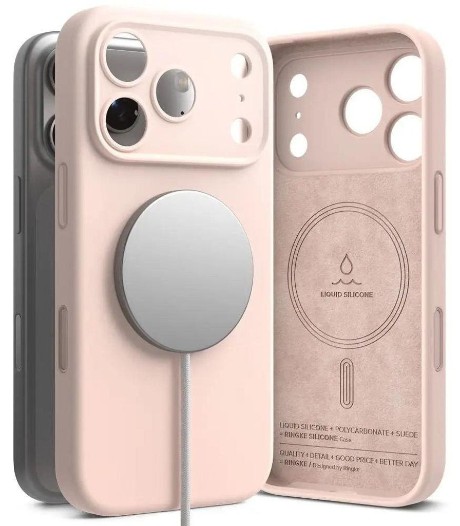 Ringke Silikon Magnetisch MagSafe Apple iPhone 17 Pro Rosa Produktbild 