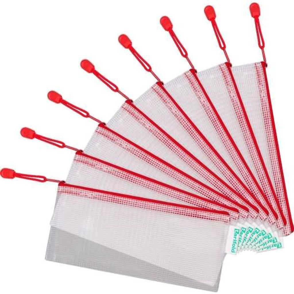 tarifold Reißverschlusstasche ZIPPER DIN Lang PVC rot (1 Stück)